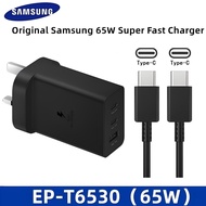Original Samsung 65W USB C Power Adapter 3-Port Super Fast Charging UK Plug Wall Charger For Galaxy 