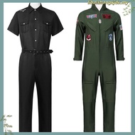 Kids Adult Halloween Top Gun Maverick Cosplay Costume Pilot Outfit Carnival Suit