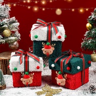 Christmas Gift Box Raffia+Greeting Card High-End Thickened Hardened Eve High-Value Apple diy
