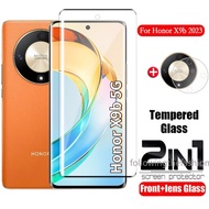 2in1 Full Curved Lite Screen Protector Tempered Glass For Honor X9b 5G X9a X50 X40 X9 4G 5G 2023 Tem