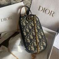 迪奧手機包 鍊條包 斜背包  手提包 鏈條包 肩背包 腋下包 香奈兒  閒置 未使用 有專櫃單 dior 30 Montaigne Call'in Dior Phone Holder with cha