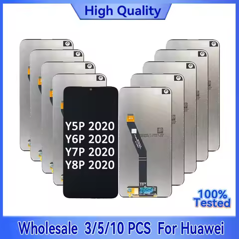 Wholesale 3/5/10 Pieces/Lot For Huawei Y5P 2020/ Y6P 2020/ Y7P 2020/ Y8P 2020 LCD Display Screen Wit