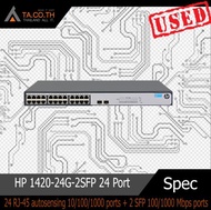 สวิตซ์ Gigabit Switching Hub HP 1420-24G-2SFP (JH017A) 24 Port + 2 Port SFP