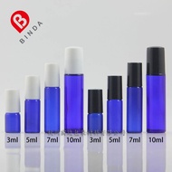Factory Direct Sales FY 3ml 5ml 7ml 10ml Blue Ball Bottle Perfume Glass Bottle Beaded Separate Bottl