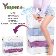 YESPERY Large Vacuum Bags Dust-proof and Moisture-proof Quilts Clothes Compression Bag No Need Pump Space Saver Storage Bags
