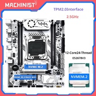 เมนบอร์ด MACHINIST X99 K9 TPM2.0 รองรับแรม DDR4 ตัวเลือกซีพียู Xeon E5 2678 V3 / E5 2670 V3 ซ็อกเก็ต