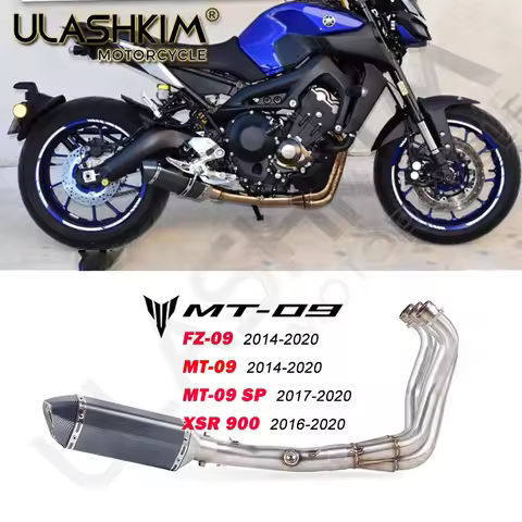 Fz09 Mt09 Exhaust Full System For Yamaha mt-09 fz-09 Xsr900 2013 To 2021 Motorcycle Escape Exhaust M
