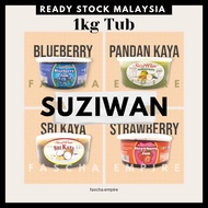 SUZIWAN 1kg Strawberry Jam / Blueberry Jam / Sri Kaya Spread / Pandan Kaya Spread / Suziwan Spread /
