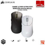 CORSAIR SABRE v2 PRO ULTRALIGHT WIRELESS Gaming Mouse (Black / White) (2.4GHZ)(8K POLLING RATE)33K D