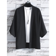 windbreaker men elgini windbreaker Chinese Style Ice Silk Large Size Loose Cloak Jacket Men's Three-