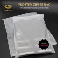 Frosted Zipper Bag | Zipper Bag for Clothing | Zipper Bag | Zip Lock Bag | Matt Zipper Bag