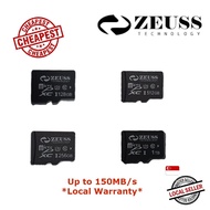 [SG] Local Brand ZEUSS Ultra microSD XC1 Memory Card 128GB 256GB 512GB 1TB up to 150MB/s- Local Warr