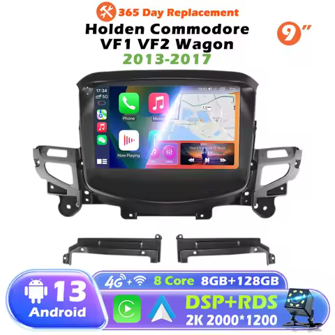 9" Android Car Stereo for Holden Commodore VF1 VF2 Wagon 2013-2017 GPS Navigation, CarPlay DSP Bluet