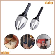 ELAINE Drill Chuck Adapter, Alloy Hex / Round Shank Keyless Drill Chuck,  Hex Shank Mini Chuck for M