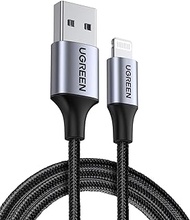 UGREEN iPhone Charger Cable [1M Apple MFi Certified] Lightning to USB-A Nylon Braided Cord Compatible with iPhone 14 Pro Max/ 14 Plus/ 13 Pro Max/ 12 Mini/ 11/ XS/XR/8/7/6s, New iPad 9, AirPods Pro