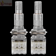 YOLOGO 2PCS Bass Guitar Potentiometer, B50K Value Metal Concentric Potentiometer, Premium Mini Size 