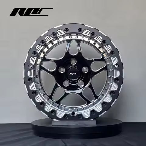 Roc Beadlock Drag Wheels 5x112 5x114.3 Concave Forged Rims 17 Inch Wheels for Ford Mustang S550 Toyo
