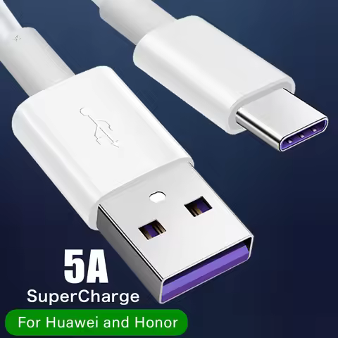 5A USB Type C Cable For Huawei Mate 60 P50 P40 P30 Pro Honor 400 90 Magic 7 5 V5 V3 Fast Charging Ch