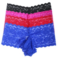 WINTOFW Mens Sissy Lace Thongs Transparent Panties G-Strings Briefs Jockstraps Underwear Underpants