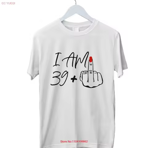 I Am 39 Middle Finger T shirt Ladies 40th Birthday Party Girl Funny vintage Washed Soft Breathable S