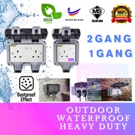 2 GANG HEAVY DUTY TRAILING EXTENSION SOCKET 40 METER 23/076 TRS cable (pure full copper) Weatherproo