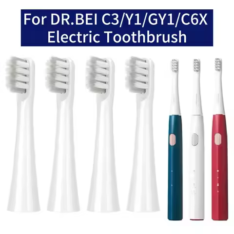 Replacement Toothbrush Head for DRBEI DR.BEI C3/Y1/GY1/C6X Electric Toothbrush Head Adult DuPont Bri