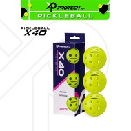 PROTECH XP Pickleball X40 Social Ball  (3 Pcs/40 Holes)
