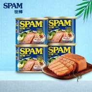 世棒（SPAM）午餐肉 火腿罐头 340g*4罐 烧烤食材 速食早餐 方便菜罐头 经典口味