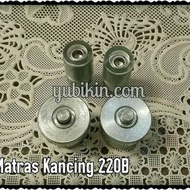 1 Set Matras Kancing Snap/ Jepret Besi 9mm Kode 220 Untuk Baju Bayi