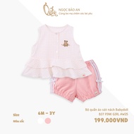 M&B (6Y-3Y) Clothing Set Sleeveless Lovely Babydoll made of soft, fashionable cotton for girls 7kg4 