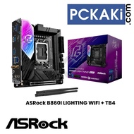 ASROCK PHANTOM GAMING B860I LIGHTING WIFI + TB4 INTEL CORE ULTRA LGA1851 DDR5 ITX MOTHERBOARD