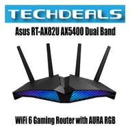 Asus RT-AX82U AX5400 Dual Band WiFi 6 Gaming Router with AURA RGB