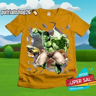 KATUN Hulk MOTIF Cool Cotton Children's T-Shirt