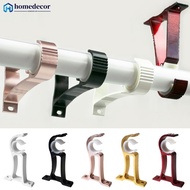 HOMEDECOR Thicken Aluminum Alloy Curtain Rod Brackets Home Ceiling Curtain Rod Installation Hook Room Drapery Wall Mounted Hanging Rack M9Q6