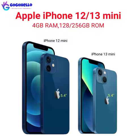 98% New Original Apple iPhone 12/13 mini 5.4" Genuine RAM 4GB ROM 128/256GB A15 Bionic IOS Face ID N