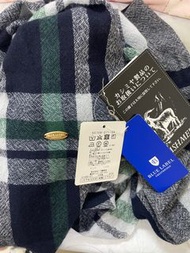 Burberry 藍標日本正貨格紋圍巾，山羊絨100%，日本製～直接下單限減500