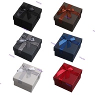 MARIER Gift Packing Box, Bowknot Design Dustproof Watch Box, Multi-functional Square Jewelry Packing