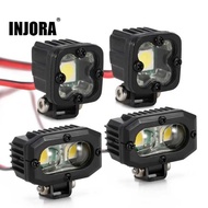 INJORA RC Car Bright LED Lights Headlight Spotlight For 1/10 RC Crawler Axial Scx10 90046 Wraith