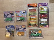 香港合金車玩具 模型車 巴士 綠的 垃圾車 1:64