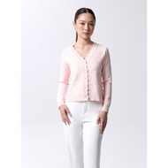 KUKAI | Meadow Cardigan - Knit Cardigan Wanita ELEGAN with Embossed Floral Pattern
