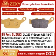 1 Pair Motorcycle Accessories Rear Brake Pad For SUZUKI DL 250 V-Strom ABS 18-21 SV 650 ABS 16-18 SV