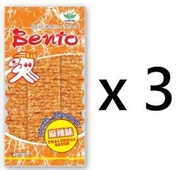濱濤 - Bento 濱濤 - 超味魷魚 麻辣味 18克 (橙色包裝隨機) x 3包