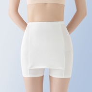 FallSweet Double-layer Ice Silk Safety Pants Womens Anti-glare Four-corner Bottoming Mid Waist Crot