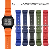 18mm Rubber Watch Strap for AE1200, AE1300, AE1000, W219