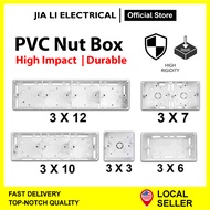 PVC Nut Box Surface Type 3X3/3X6/3X7/3X10/3X12 Switch Socket Base Nut Box