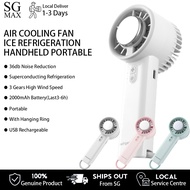 3 Gear Mini Fan Portable Handheld Fan Air-Con Refrigeration Cooling Fan 6 Hours Run Time