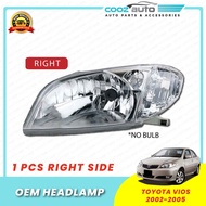 Toyota Vios NCP42 2002 - 2005 Front HeadLamp Head Lamp Light (No Bulb)