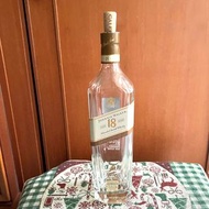 Johnnie Walker 18y 約翰走路金牌18年威士忌空酒瓶(1000ml)/多用途玻璃空瓶/空洋酒瓶/花器/酒瓶