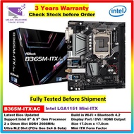 Asrock B365M-ITX/ac DDR4 Intel LGA1151 ITX Wi-Fi Bluetooth Motherboard(Support Intel Processor 8th &