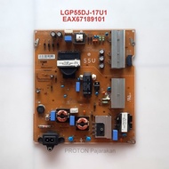 MESIN LG 55UJ632T Smart TV LED PSU LGP55DJ-17U1 EAX LCD Power Supply Machine67189101 EAY64529401 Reg